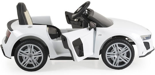 Audi R8 Spyder Cu Un Loc Cu Telecomandă Inspirat 12 Volți Alb Pentru 3+ Ani