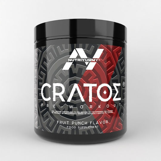 Nutriyummy Cratos Pre-Workout – Energize Your Fitness Routine 380gr Fruit Punch