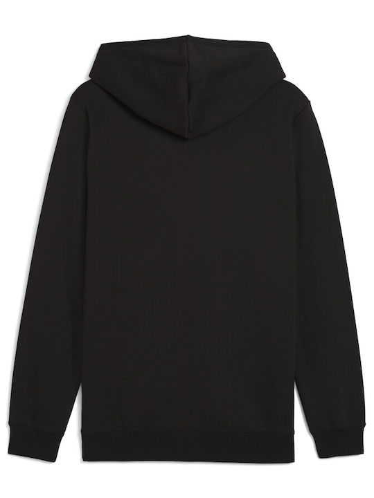 Black Hooded Cardigan