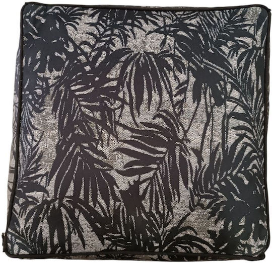 Πουφ Nackenrolle Grey-Black 45x45x33cm