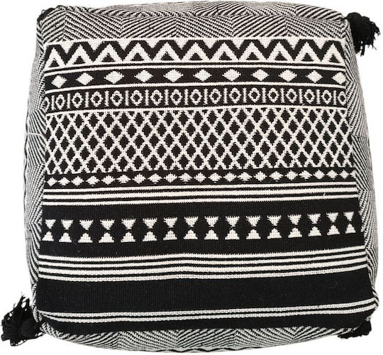 Bean Bag Chair Multifunctional Waterproof White-Black 40x40x40cm