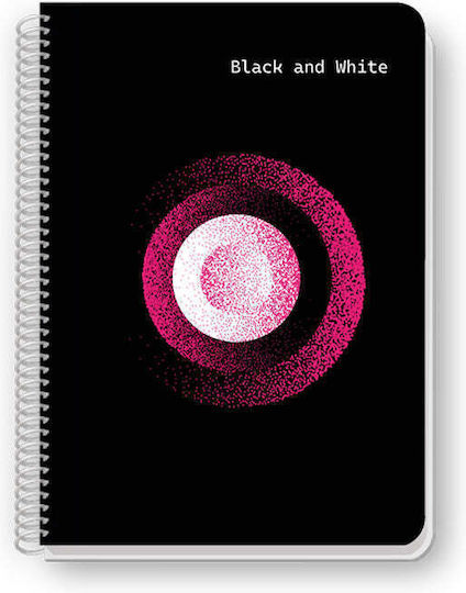 Black & White Σπιράλ Τετράδιο Ριγέ 4 Θεμάτων Dots (Διάφορα Σχέδια)