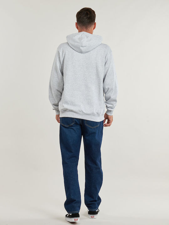 Vans Left Chest Φούτερ Γκρι με Κουκούλα
