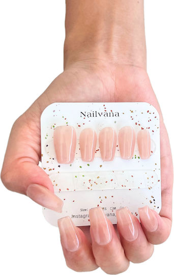 Nailvana Handmade Sfaturi pentru unghii Unghii false ovale de culoare nude 92363231