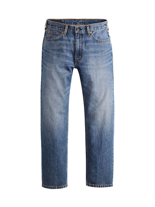 555 Herren Jeanshose Relaxed Gerade Passform Blau