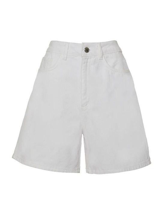 Molly Women's Jean High-waisted Shorts White