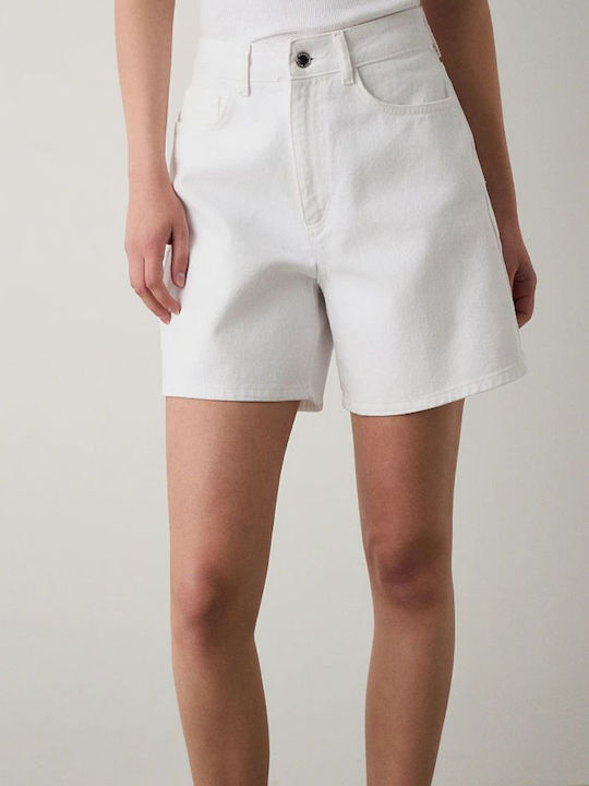 Molly Women's Jean High-waisted Shorts White