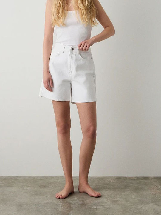 Molly Women's Jean High-waisted Shorts White