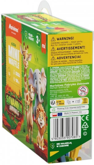 Marioinex Τουβλάκια Animals Savanna για 3+ Ετών 100τμχ