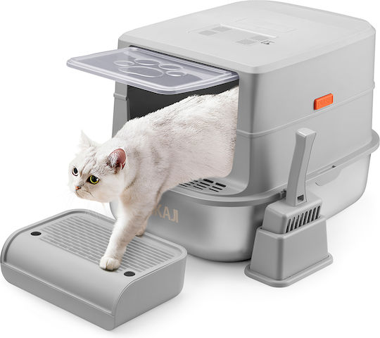 Bakaji Metal Cat Litter Box 36 Liters 58 x 42 x 25 cm Handle Sand Collection Surface 02842543