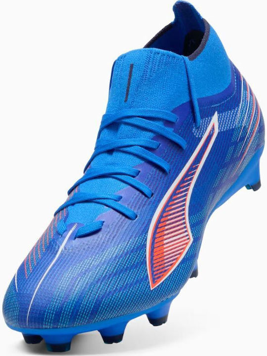 PUMA Ultra 6 Match+ Football Shoes with Cleats FG/AG Blue PUMA Ultra 6 Match+ Football Shoes with Cleats FG/AG Blue