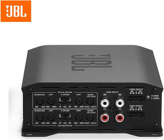 Jbl Stage Gt 60041 Class D Ενισχυτής Αυτοκινήτου 4 Καναλιών Συνολικής Ισχύος 1240watt