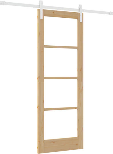 Vidaxl Schiebetür Set Zubehör 'orkdal' Kompaktes Holz & Glas Beige