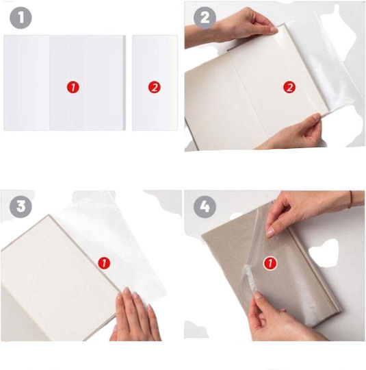 Label 5 Transparent Book or Notebook Cover 52x28.8cm 10 Pieces
