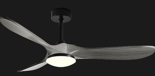 GRC Tech Ceiling Fan 107cm with Light Fixture Grey / Black