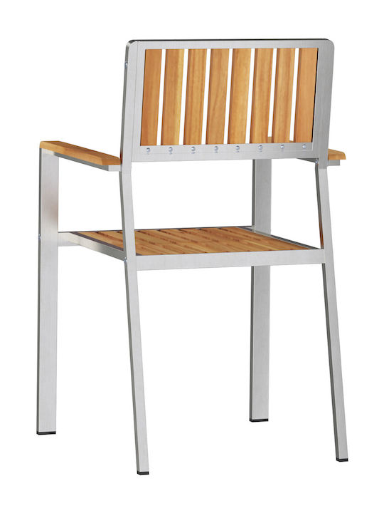 Outdoor-Stuhl Hölzernes Silver