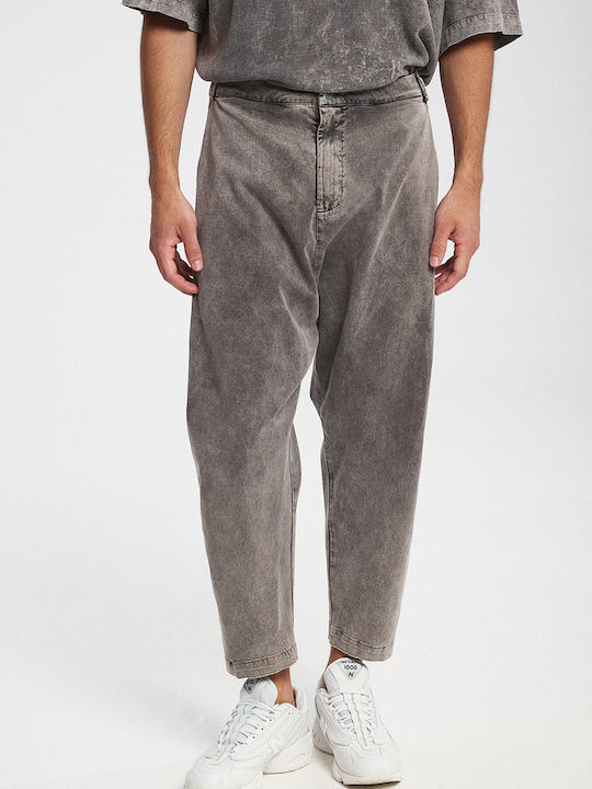 Achrome Men's Jeans Pants Loose Fit Washed Grey