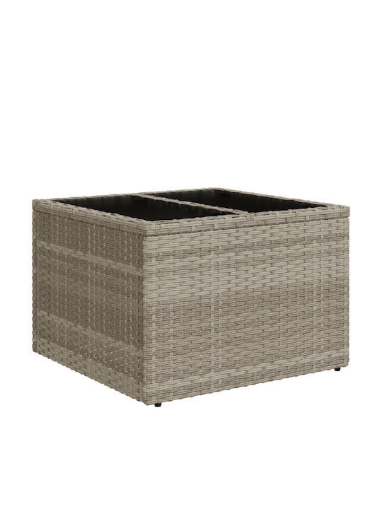 Zweisitziges Sofa Außenbereich Rattan mit Kissen 55x55x37cm