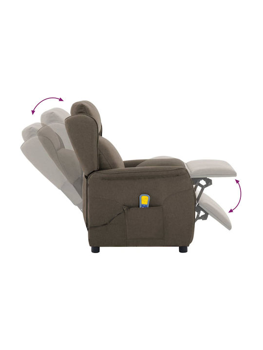 Relax Massage Armchair Ecru 93.5x67.5x101.5cm