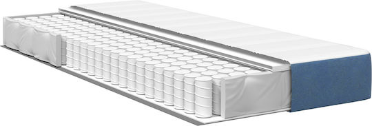 vidaXL Single Ergonomic Mattress 100x200x20cm with Independent Springs