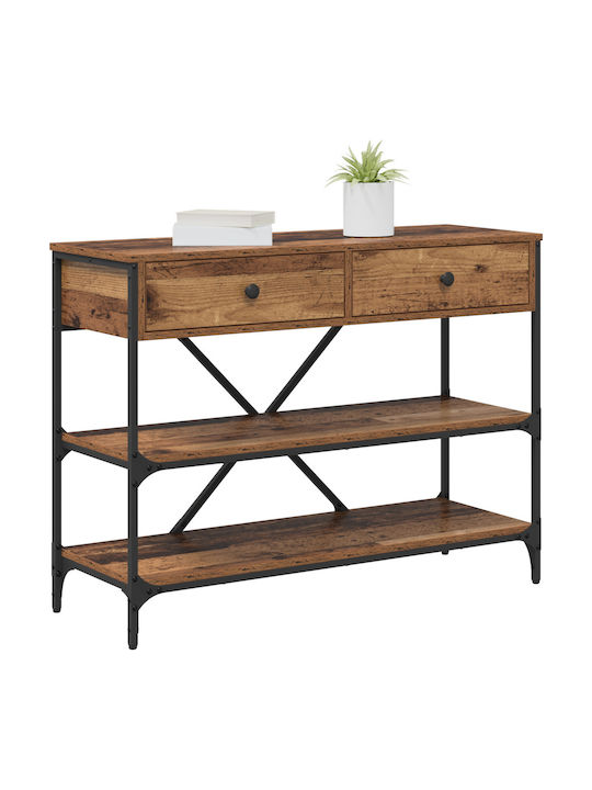 Wooden Console Table Old Wood L100xW34.5xH75cm