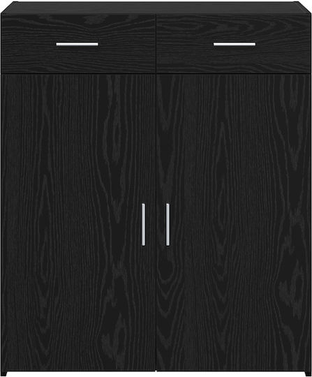 Μπουφές Ξύλινος Μαύρης Δρυς 80x42.5x93.5cm