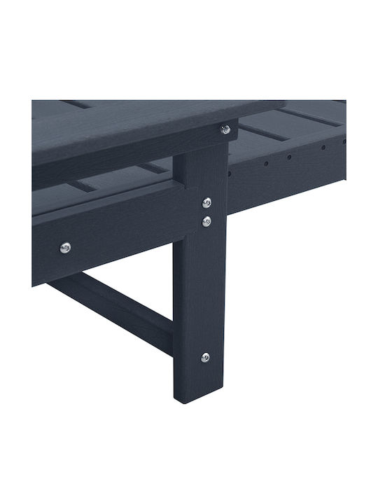 Ξαπλώστρα Πλαστική Navy Μπλε 162x53x98.5εκ.
