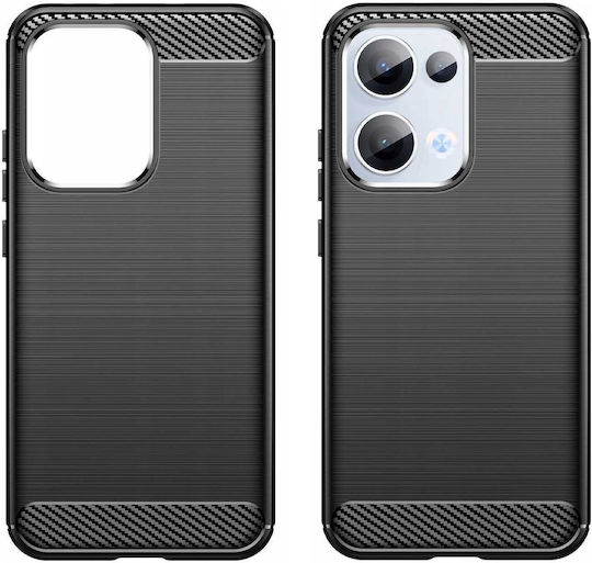 Spacecase Carbon Back Cover Silicone Black (Oppo Reno13 5G)