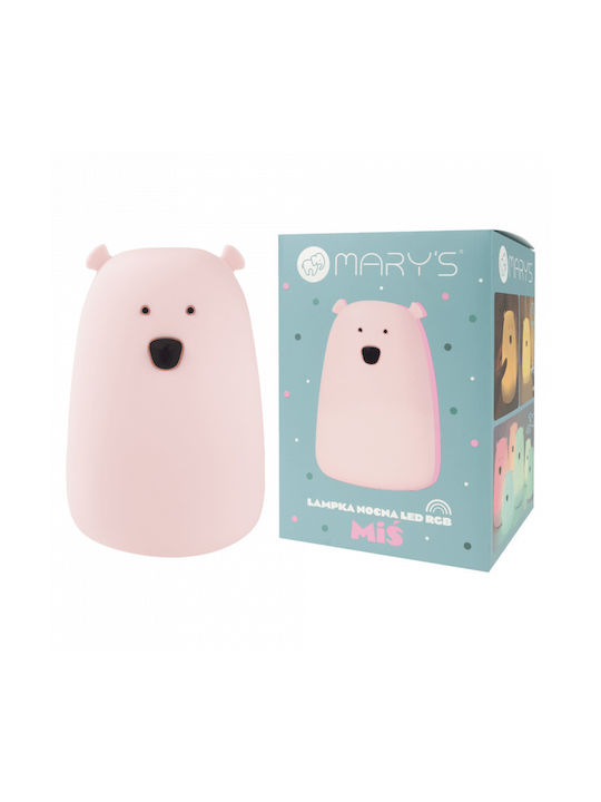 Mary's Led Kids Decorative Lamp Pink 16x11.1x11.1εκ.