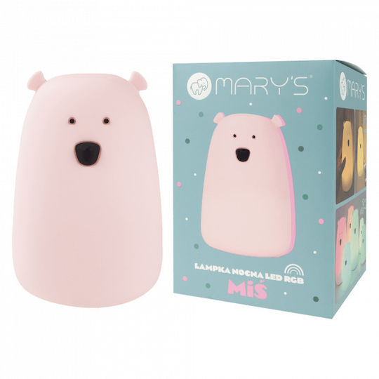 Mary's Led Kids Decorative Lamp Pink 16x11.1x11.1εκ.