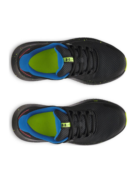 Ua Bgs Surge 4 Kids Sports Shoes Running with Laces Black