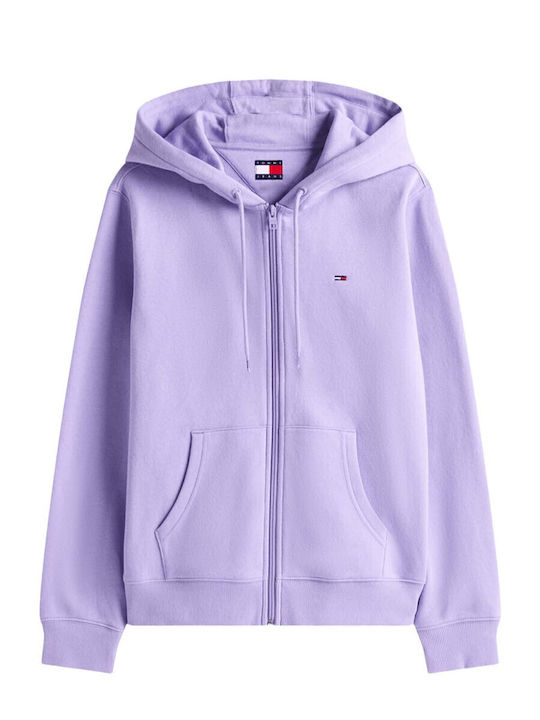 Women's Sweatshirt Jacket Hooded Lila