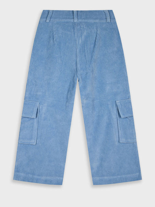 Pantaloni Largi Din Catifea Raiată Gheață 15-125341-2