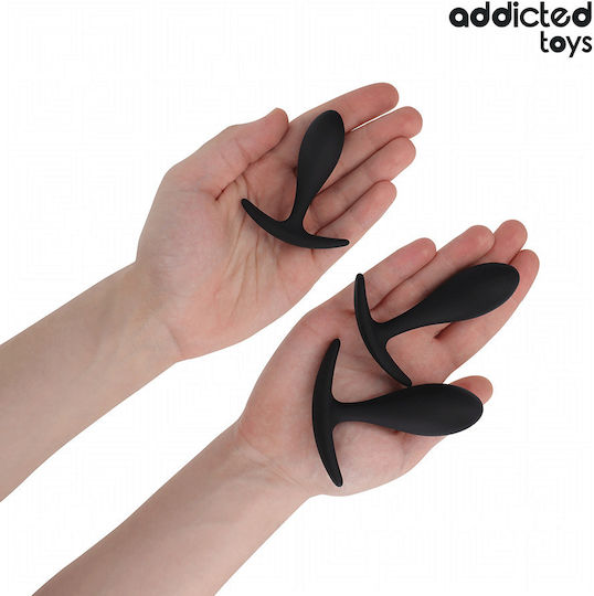 Addicted Toys Anale Plugs Elektrische Gitarren Klein Schwarz 3Stück