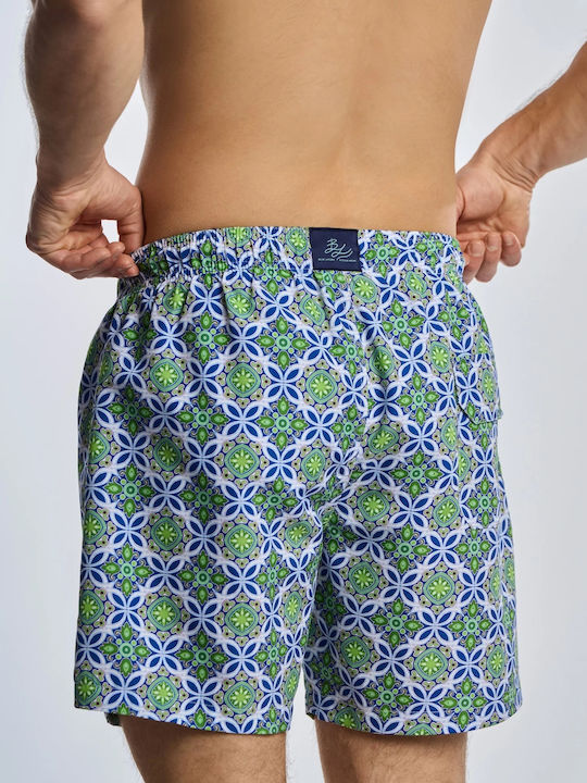 Blue Litore Costume De Baie Bărbați Pantaloni Scurți Multicolori