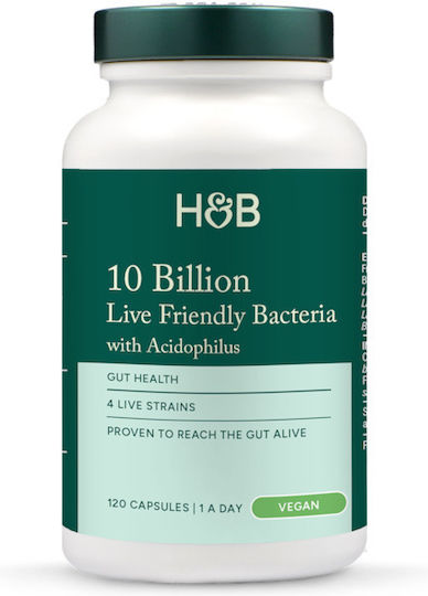 Holland & Barrett 10 Billion Live Friendly Bacteria Probiotics 120 caps