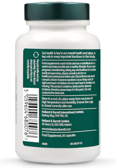 Holland & Barrett 20 Billion Live Friendly Bacteria Συμπλήρωμα με Προβιοτικά 60 κάψουλες