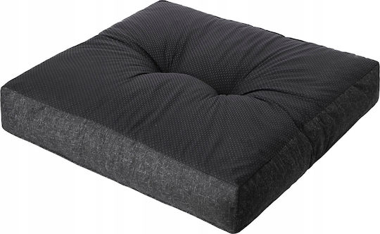 Garden Chair Cushion with Backrest Black 59x59cm