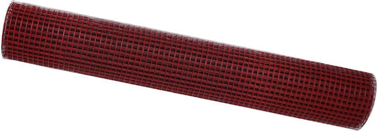 vidaXL Schweißbarer Fence Drahtgeflecht Rot 1.5x25m