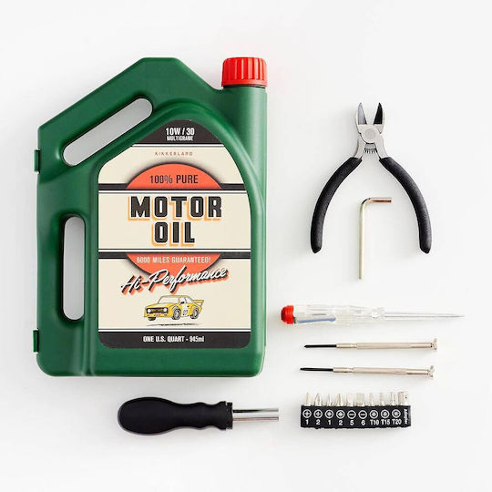 Kikkerland Oil Jug Tool Kit Κασετίνα με 16 Εργαλεία