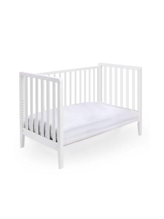 Pali Pătuț Bebeluși Alb pentru Saltea 73x133cm