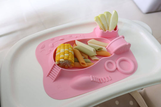 Marcus & Marcus Baby Food Plate made of Silicone Pink