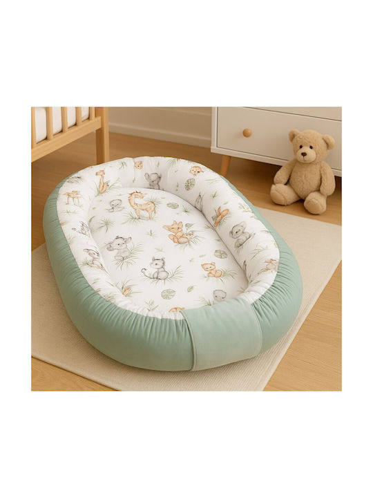 Maboo Pernă pentru bebeluși în formă de cuib Royal Safari 50x90buc