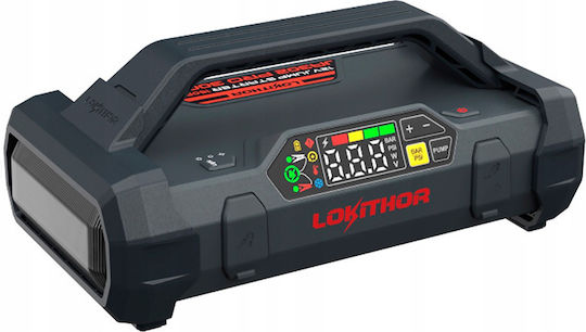Lokithor JA302 PRO Φορητός Εκκινητής Μπαταρίας Αυτοκινήτου 3000A με Power Bank / USB / Τρόμπα / Φακό 12V