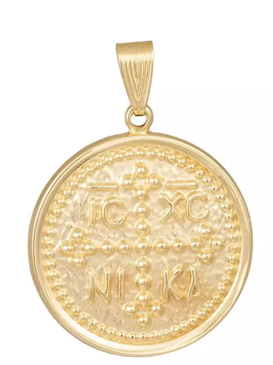 Pendant Constantine Coin Gold 9K