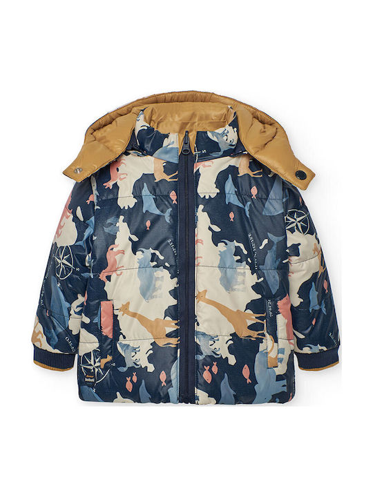 Kids' Casual Jacket Double Sided with Hood Blue