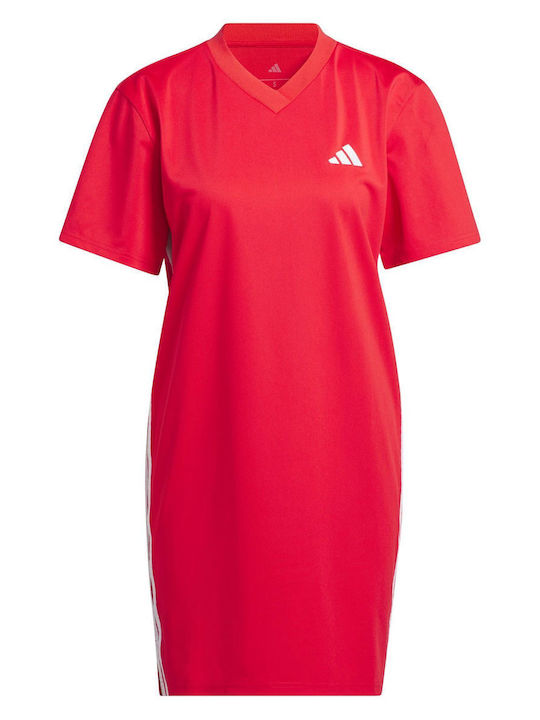Rochii De Vară Pentru Femei Mini Rochie Sport Mâneca Scurtă Roșie