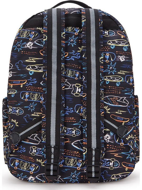 Kipling Seoul Τσάντα Πλάτης για Laptop 15" Πολύχρωμη