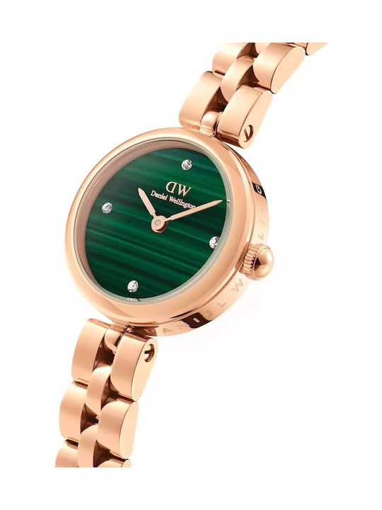 Daniel Wellington Lumine Γυναικείο Ρολόι 22mm Μπαταρίας με Ροζ Χρυσό Μεταλλικό Μπρασελέ