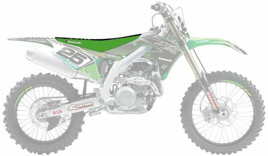 Huse Pentru Scaune De Motocicletă Blackbird Racing Double Grip 3 1433h Kawasaki Kx 450 F 19-21 Kawasaki Kx 250 21-22 1buc Verde